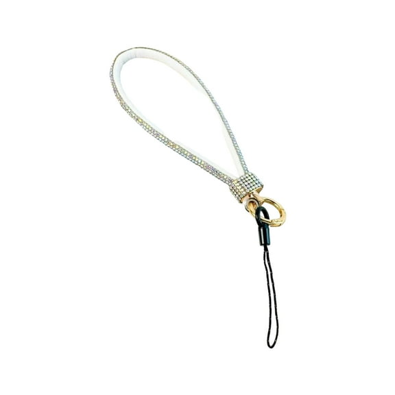 Sparkling Phone Wrist Strap Rhinestones Anti-Drop Secure Holder Short Ergonomic Lanyard Everyday Essential