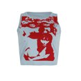 thumbnail image 1 of xiaxaixu Camisole Courte d'Été pour Femmes, Col Rond Imprimé Sans Manches, 1 of 9