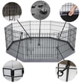 thumbnail image 2 of Bolígrafo de ejercicio para perros PETIME, plegable, de metal, 8 paneles, 60 x 60 cm, con almohadilla, 2 of 6