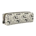 thumbnail image 1 of Disketp Vintage Moon Fox Estuche de Lápices de Cuero con Cierre, Estuche Compacto para Papelería, Bolígrafos y Accesorios Pequeños, 1 of 7