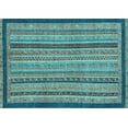thumbnail image 1 of Ahgly Company Indoor Rectangle Oriental Light Blue Modern Area Rugs, 5' x 7', 1 of 4