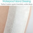 thumbnail image 3 of QARUN 10 Pcs Waterproof Adhesive Island Dressing 4"x10" for Post Knee Replacement Hip Surgery Shower Protector Bandage Surgical Incision Wounds Cover Breathable Bordered Gauze, 3 of 7
