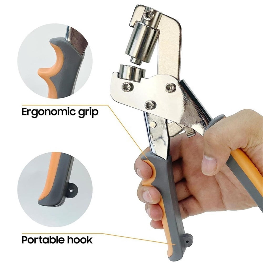 Heavy-Duty Grommet kit (3/8) Includes a Bag, 500pcs Eyelet and Grommet Tool kit for DIY Tarp Ring Repair and Installation.