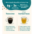 thumbnail image 2 of Teeccino Dandelion Caramel Nut Tea - Caffeine Free, Roasted Herbal Tea with Prebiotics, 3x More Herbs than Regular Tea Bags, Gluten Free - 25 Tea Bags, 2 of 7