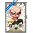 thumbnail image 3 of Attack on Titan - Chibi Group Wall Poster, 22.375" x 34", Framed, 3 of 5