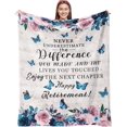 thumbnail image 1 of LHSHID Retirement Blanket Retirement Gifts for Women Farewell Gifts for Coworkers Going Away Gift Goodbye Gifts Leaving Gifts for Friends Throw Blanket 30"x40", 1 of 1