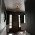 thumbnail image 5 of Ekena Millwork 24"OD x 9 3/8"ID x 3/8"T Guardian Wood Fretwork Pierced Ceiling Medallion, Cherry, 5 of 12