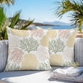 thumbnail image 5 of Boanket Outdoor Pillow Covers 20 x 20 Inches, Sage Green Coastal Waterproof Throw Pillow Cover Set of 2, Coral Ocean Marine Modern Sea Decorative Square Cushion Covers for Patio/Tent/Couch/Garden, 5 of 7