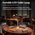 thumbnail image 4 of Lámpara de Mesa de Noche, 3 Fuente de Luz Con Energía Solar Sin Energía Lámpara de Mesa Led Control Dimmable Tálil para acampar, 4 of 7