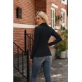 thumbnail image 3 of Zeagoo Basic Turtleneck Tops for Women Fall Ribbed Sweater Long Sleeve Slim Casual Tops, 3 of 6