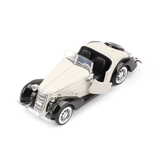 Modelo de vehículo 1:32, coche de juguete súper clásico extraíble, colección educativa, modelo de coche abierto con puerta, regalo, coche de regalo para Audi,BLANCO