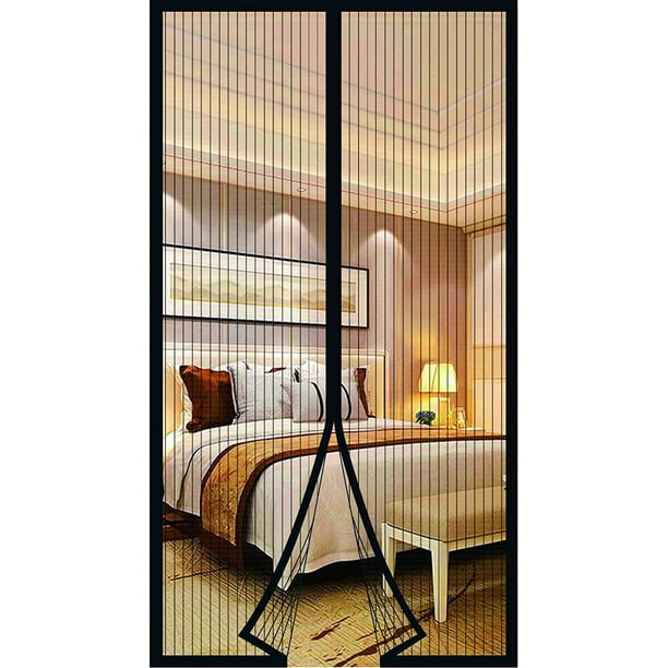 Mosquitera magnética para ventana de puerta, cortinas antimoscas para puerta, cortinas de lona mosquiteras, mosquitera corrediza para ventana salediza, mosquitera magnética sin taladrar (120 x 210