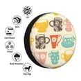 thumbnail image 4 of Goofa Vintage Cup Pattern Universal Tire Cover for Jeep, SUV, Truck, and Trailer – Waterproof, UV-Resistant,Easy to Install, Fits 14"-17" Tires-16 inch, 4 of 6