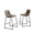 Antique Brown, variant on Roundhill Furniture Lotusville Vintage PU Leather Counter Height Stools, Antique Brown, Set of 2