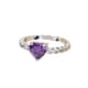 thumbnail image 2 of Aleación en forma de corazón amor patrón púrpura circón anillo joyería mujer Wmkox8yii  fajkfhkj2685, 2 of 3