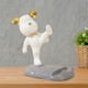 thumbnail image 1 of Resina Oso Escultura Soporte para teléfono móvil Accesorios Animal Tabletas Soporte Soporte Estatua Artesanía para escritorio Teléfono Estante patada blanca Macarena Figuras de resina, 1 of 8