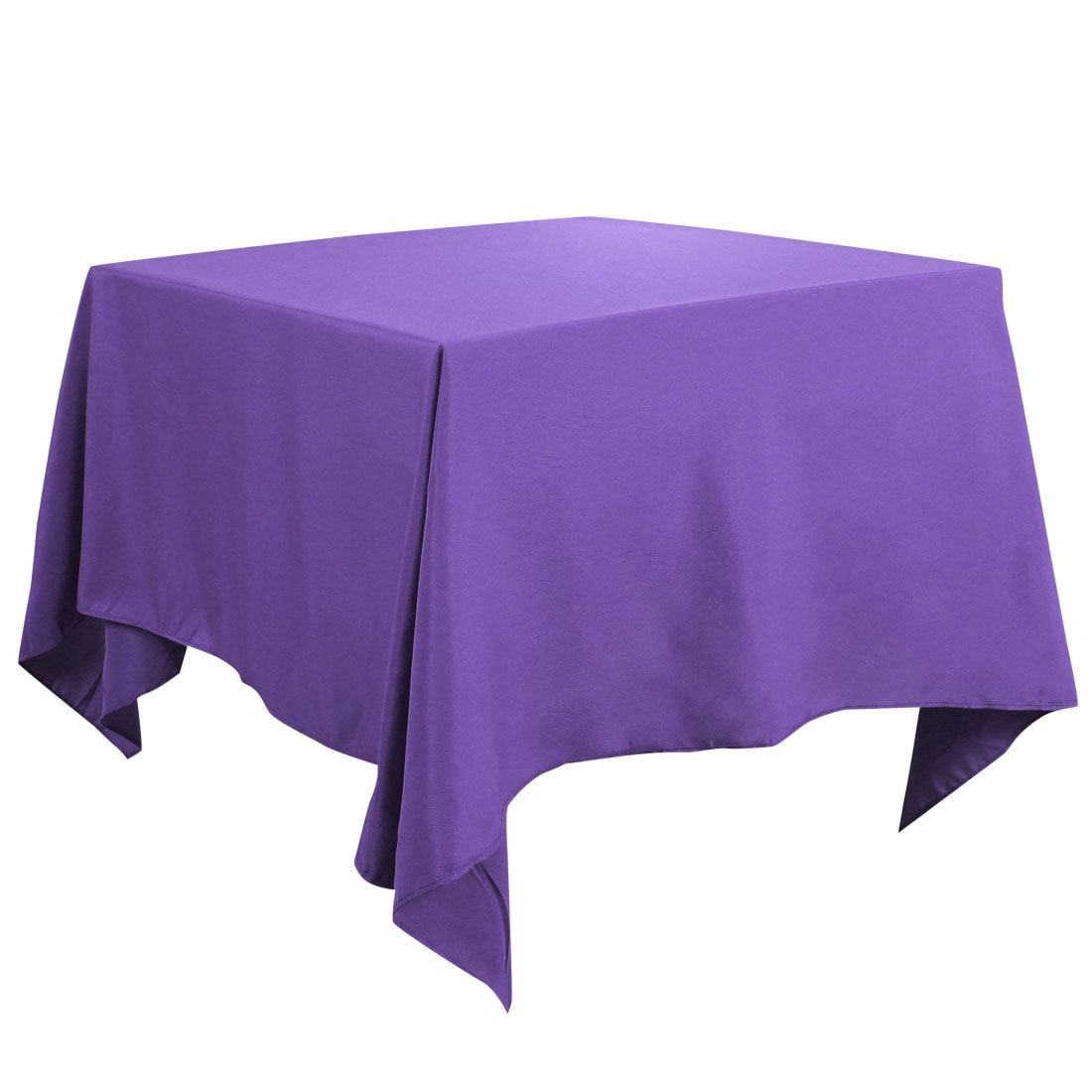 80" x 80" Square Polyester Tablecloth Table Covers for Party Wedding