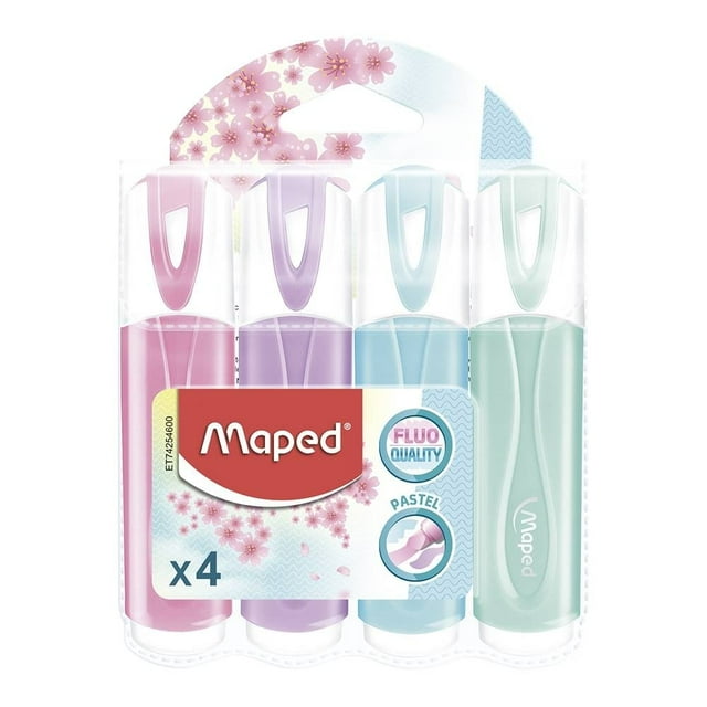 Marcatextos Maped Fluo'Peps Color Pastel 4 pzas