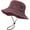 Retro Burgundy, variant on Unisex Cotton Boonie Hat Summer Outdoor Packable Fishing Bucket Hat Beach Sun Hat with String for Women Men