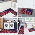 thumbnail image 5 of Pink and Black Of Leopard Print Kitchen Rugs Sets Of 2,Anti Fatigue Kitchen Mat Rugs Non Slip Washable,Decorative Kitchen Floor Mats for Kitchen,Sink,Laundry,17"x30"+17"x47", 5 of 7