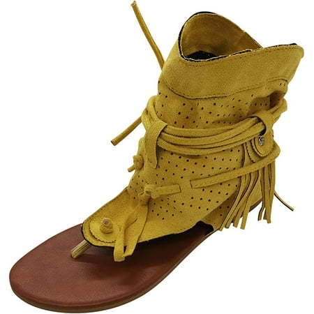 

Cute Open Toe Sandals Lace Up Sandals Dressy Summer Flat Slippers Anti Slip Sandals Flat Strappy Sandals for Women