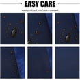 thumbnail image 4 of LAICAIW Nappe Rectangulaire 210 G/m2 - Nappe en Microfibre Imperméable Robuste, Housse de Table Décorative pour Usage Extérieur et Intérieur (Bleu Marine, 70 x 70 Pouces), 4 of 7
