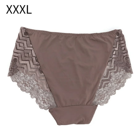 

Jygee Women Panties Sexy Lace Seamless Underwear Mid-Waist Breathable Briefs for Girls Lady 3L