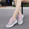 thumbnail image 6 of NOKIO Fashionable Athletic Shoes For Women Women'S Running Shoes Women'S Casual Workout Sneakers Fashion Summer Women Sneakers Mesh Hollowed Breathable Comfortable Lightweight Lace Up Flat Bottom, 6 of 9