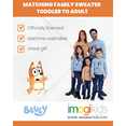 thumbnail image 5 of Bluey Bingo Christmas Little Girls Cotton Gauze Long Sleeve Sweater Orange 7-8, 5 of 5
