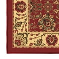 thumbnail image 6 of Ottomanson Floral Hallway Runner Rug 2'7" x 9'6" - Non Slip Low Pile Carpet, Red, 6 of 13