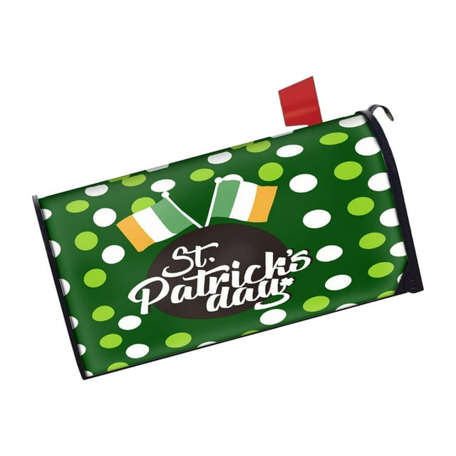 Cubierta para buzón del Día de San Patricio, 21'' de largo x 18'', instalación. Estilo B