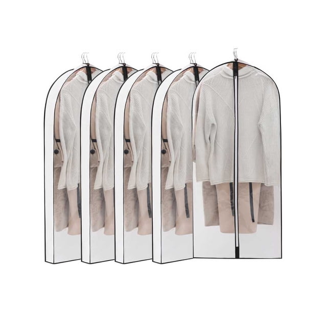 Naiovety Paquete de 5 bolsas colgantes para ropa de casa, almacenamiento de gran capacidad, no tejido, organizador Vertical de camisas para dormitorio, Almacenamiento y organización del hogar Blanco Naiovety HA066887-01