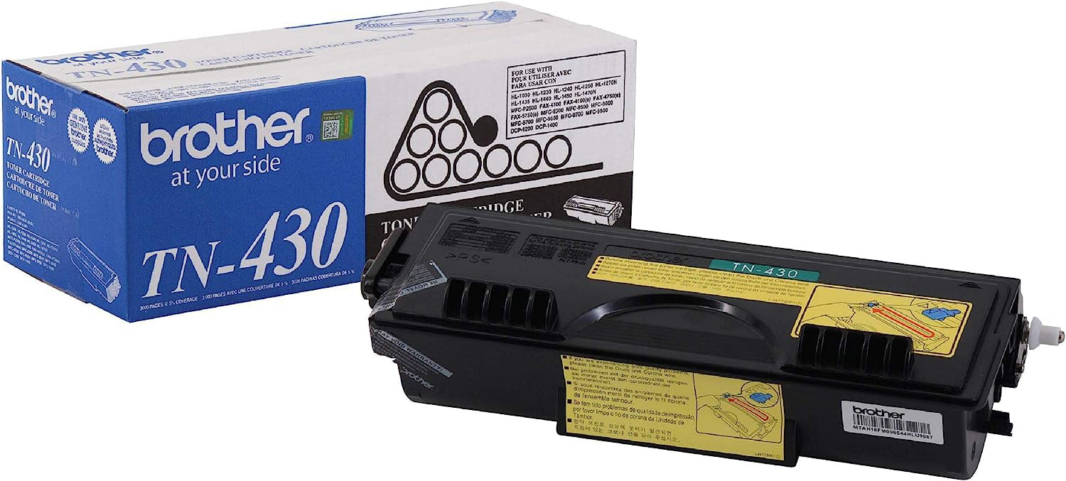 Brother TN-430 5750 8350 8750 HL-1030 1230 1430 9600 Toner -Cartridge (Black) in Retail Packaging - Walmart.com