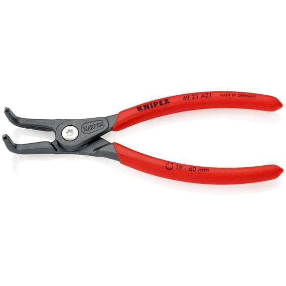 KNIPEX 49 21 A21 SB Pinza de precisión para anillos de retención exteriores 165 mm