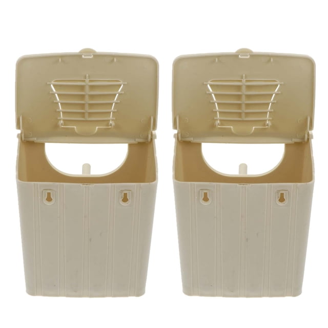 2pcs caja de cría de aves colgando pájaro caja de gallo caja caja de incubación de aves de plástico