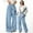 Blue, variant on RTKFRFLM Girls Loose Straight Leg Sweatpants with Bowknot Kids Casual Cotton Joggers featuring Back Pockets Comfy Pants
