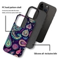thumbnail image 4 of FKBRCL4U Compatible with iPhone 13 Pro Case, Colorful Paisley Shapes Pattern for Girl Full Body Design Soft Silicone Drop Shock Scratch Protection for iPhone 13 Pro, 4 of 7