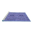 thumbnail image 2 of Ahgly Company Machine Washable Indoor Rectangle Oriental Blue Traditional Area Rugs, 5' x 7', 2 of 4