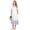 White With Purple Flower, variant on Ekouaer Long Nightgown for Women Short Sleeve Sleepwear Plus Size Loungewear Mumu Dress Lounge Dress with Pockets