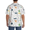 thumbnail image 3 of Kdxio Men's Hawaiian Shirt for Men Short Sleeve Shirt Easter Rabbit Summer Casual Holiday Beach Button Down T-Shirts, 3 of 7