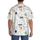 thumbnail image 3 of Fotbe Easter Rabbit Camisa Estampada de Manga Corta para Hombre, Casual de Verano, Estilo Playero, Sin Arrugas-Large, 3 of 5