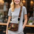 thumbnail image 2 of ZUXONGSY Horse Sunflower Leopard Print Shoulder Handbag for Women Trendy Crossbody Travel Purse Fashion Satchel with Adjustable Wide Strap for Daily Use Shopping, 2 of 7