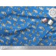 thumbnail image 3 of Soimoi Viscose Chiffon Fabric Leaves,Flower & Humming Bird Print Fabric by Yard 42 Inch Wide, 3 of 3