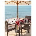 thumbnail image 2 of Outdoor Tablecloth with Umbrella Hole and Zipper, Gnomes Valentines Square Table Cloth 60x60 Inch Waterproof Tablecloth, Pink Red Love Heart Eucalyptus Rustic Picnic Table Cover for Patio Camping, 2 of 7