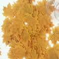 thumbnail image 3 of Mdesiwst 100Pcs Fall Fake Silk Leaves Wedding Favor Autumn Maple Leaf Wedding Decoration, 3 of 8