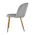 thumbnail image 4 of Set de 2 Sillas de Comedor Tapizadas Mundo In Lucca Gris, 4 of 9