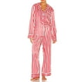 thumbnail image 1 of SUNSIOM Ensemble de Pyjama de Noël pour Femmes, Chemise à Manches Longues Rayée avec Pantalon Vêtements de Nuit Vêtements de Détente, 1 of 7