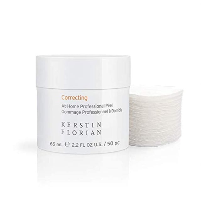 Kerstin Florian Correcting At-Home Professional Peel Almohadillas exfoliantes para poros con ácido glicólico y láctico (50 almohadillas individuales)