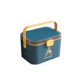 thumbnail image 1 of Advancent Caja de almacenamiento de pastillas ABS, portátil, con mango ergonómico, gran capacidad, y elegante, sellado, a prueba de Almacenamiento y organización del hogar azul grande, 1 of 6
