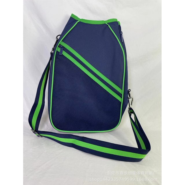 GLFILL Pickleball Paddle Cover with Strap 9.4 x 14.5 x 3.5 Inches Load Two Paddles Green Blue